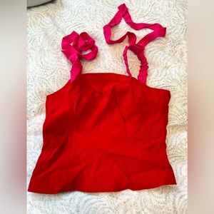 STAUD pink/red top